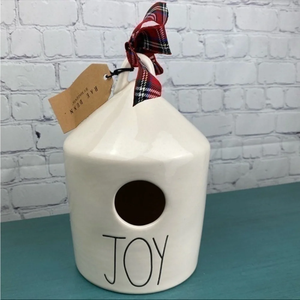 NWT Rae dunn‎ round joy birdhouse Christmas